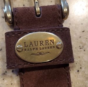 Rare Polo Ralph Lauren Italian leather Belt withw/ genuine Brass Buckle